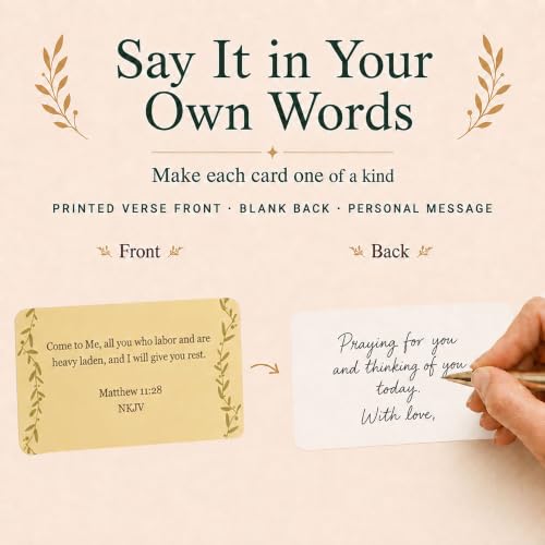 80 Unique Bible Verse Cards - Mini Scripture Cards for Women - color: Boho