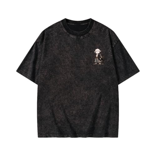 The Lord is My Shepherd Psalm 23 Samurai Lamb Anime Christian Faith T-Shirt - color: Black, size: 5X-Large