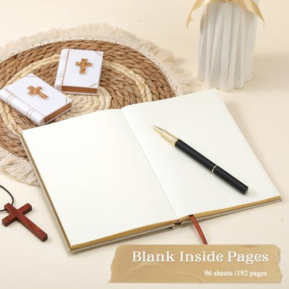 Engrowtic Wedding Officiant Book with Pen 5.25x8.25,Beige,Classic - color: Beige, style: Classic