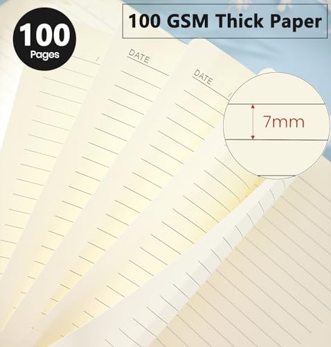 A5 Leather Lined Journal Notebook, 200 Pages Hardcover Executive Notebook for Office Note Taking, Thick Writing Paper Daily Journal with Bookmarks/Indexes, Verse Scripture Quotes on Purple Marble - color: Somf-notebook-1-29