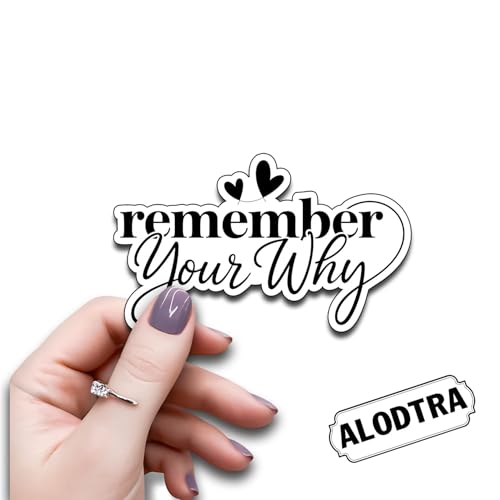 (3PCS) Remember Your Why Sticker Mental Health Awareness Motivational Quotes Inspirational Quotes Stickers Waterproof Vinyl Decals Decor Books Laptops Tumblers Water Bottle 3'' x 1.8" - color: Remember Your Why