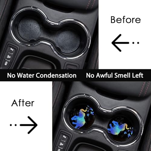 2 Pack Elephant Car Cup Holder Coasters Universal Neoprene Coasters - color: Elephant