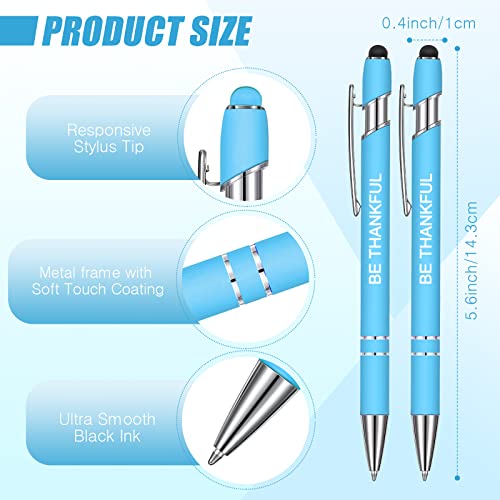 Zonon 12 Pcs Inspirational Pens, Motivational Ballpoint Pen Gifts for Women - color: Fresh Color, style: Bible Style