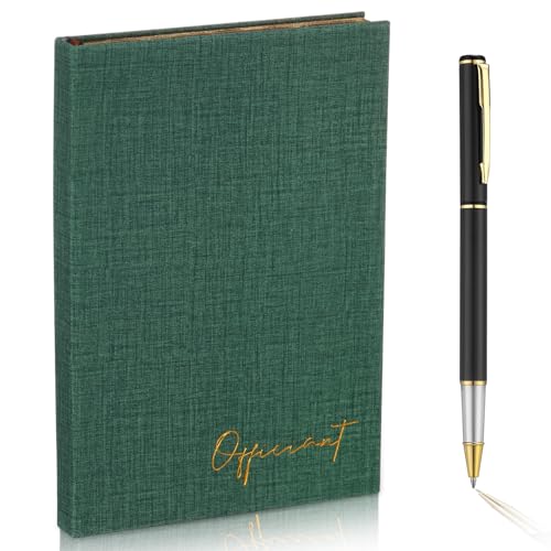 Engrowtic Wedding Officiant Book with Pen 5.25x8.25,Dark Green,Classic - color: Dark Green, style: Classic