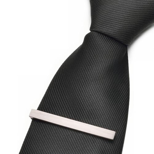 3Pcs Skinny Tie Clip Set Fancy Tie Clips For Men Unique - color: Brushed 3 Colors Set