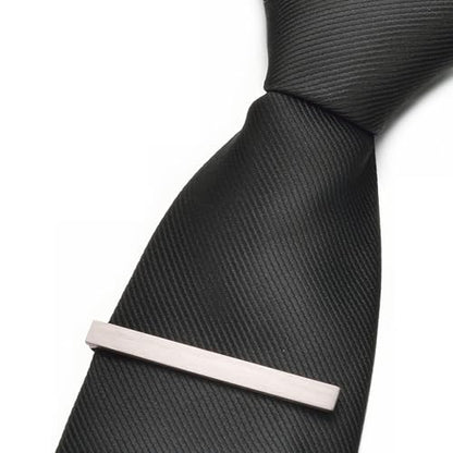 3Pcs Skinny Tie Clip Set Fancy Tie Clips For Men Unique - color: Brushed 3 Colors Set