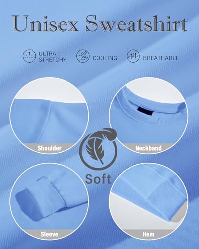 Christian Sweatshirt Women Men YHWH Hoodie Shirt Jesus Faith Inspirational Funny Letter Printed Graphic Pullover Tops - color: Carolina Blue1, size: Small
