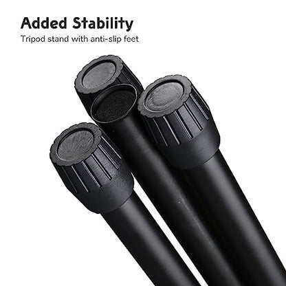 AW Microphone Boom Arm Stand w/Dual Mic Clips Adjustable Tripod Phone - color: Black-2 Mic Clips+Phone Holder, size: 1 pc