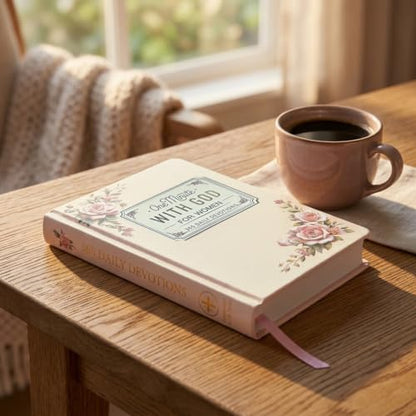 Aigaisen One Minute with God for Women,365 Days of One Moment Daily Devotionals Prayer Book,2026 Bible in a Year,Christian Gifts for Women＆Mom 1 Minute Study Faux Leather Journal