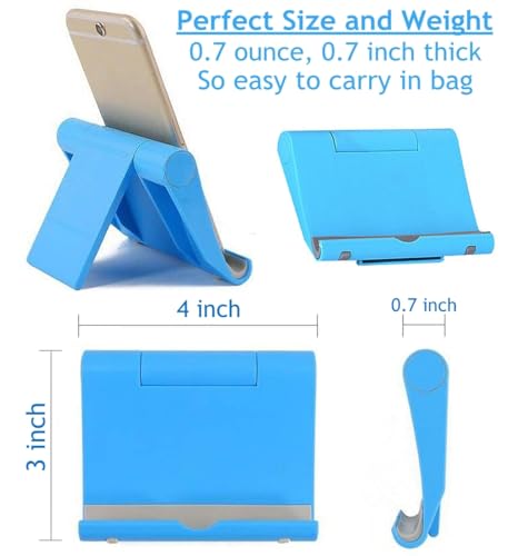 Adjustable Foldable Cell Phone Stand for Desk, Compatible with Most Devices, 1.5 Ounces - color: Yellow