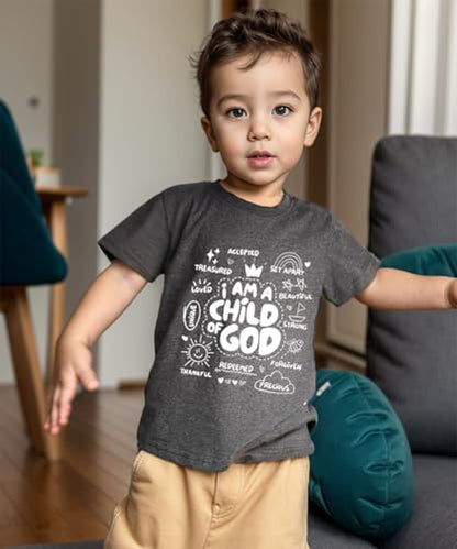 IAM A Child of God Christian Shirts for Kids Toddler Jesus Religious Tee Tops Bible Verse Clothes 2-7 Years - color: Child of God#2, size: 4T