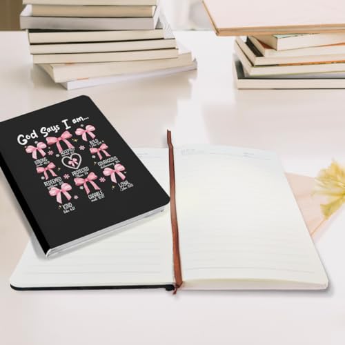 Bow Bible Verse Hard Shell Journal Notebook 200 Sheets (5.8 x 8.3) - color: Multi 1161