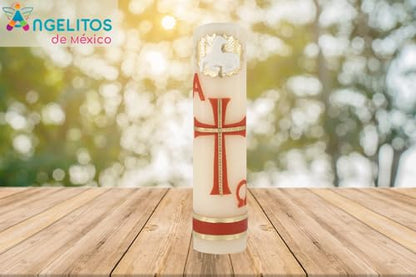 Alpha Omega Handmade Artisanal Sheep Candle Cirio Pascual Lent Easter Holy Week