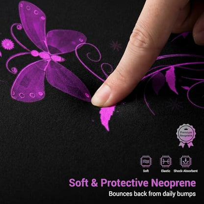 RICHEN 11 11.6 12 12.5 13 inches Case Laptop/Chromebook/Notebook/PC Tablet Travel Case Neoprene Handle Sleeve with Shoulder Strap (11-13.3 inch, Nice Butterfly) - color: Nice Butterfly, size: 11-13.3 inch
