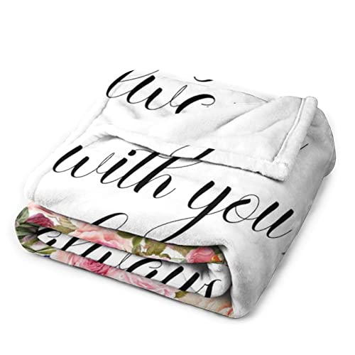 Christian Blanket Inspirational Thoughts Throw Blanket Bible Verse Prayers Get Well Soon Blankets Soft Lightweight Flannel Blanket 40"x50" - size: 40"x50"