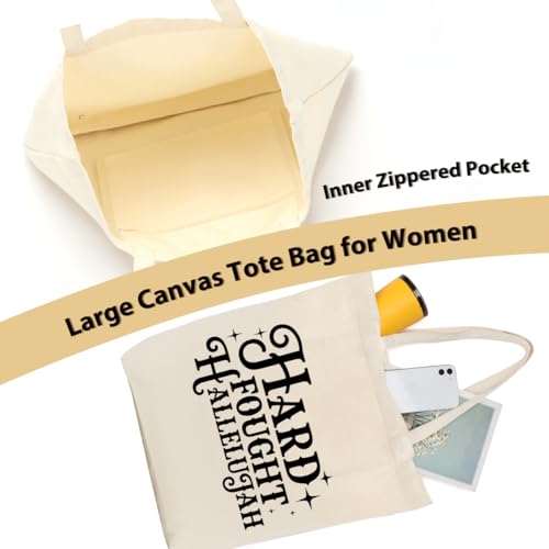 Christian Gifts for Women, Floral Faith Canvas Tote Bag, Faith Gifts for Women Mom Inspirational - color: Christian 769