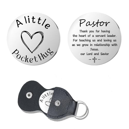Pocket Hug Token for Women Men Him Birthday Inspirational Gifts for Daughter Friend Long Distance Gifts for Wife Mom - color: Pastor