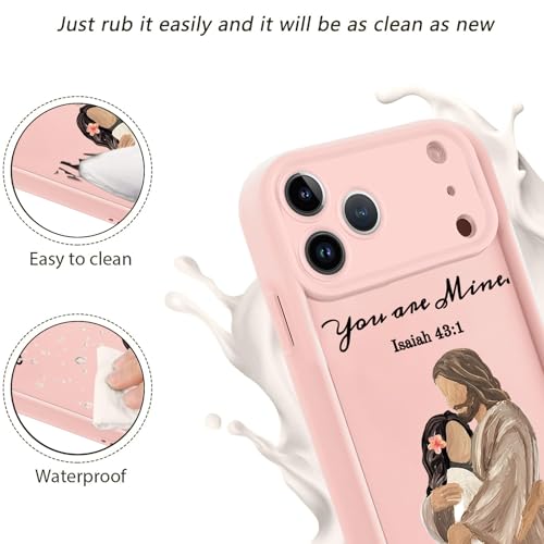 for iPhone 17 Pro Max/iPhone 18 Pro Max 6.9'' Bible Verse Phone Case - color: Pink-You Are Mine, size: iPhone 17 Pro Max/iPhone 18 Pro Max