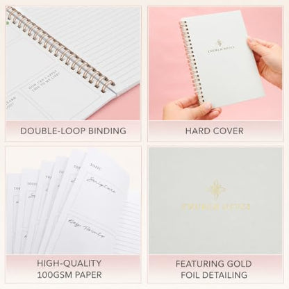 Mr. Pen- Selah Church Notes Journal – Gold Foil Cover, 5.1” x 7.8”