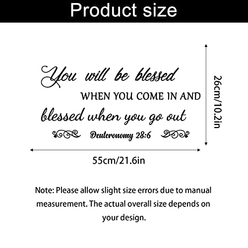 Christian Bible Verse Wall Decals, Living Room Scripture Wall Stickers