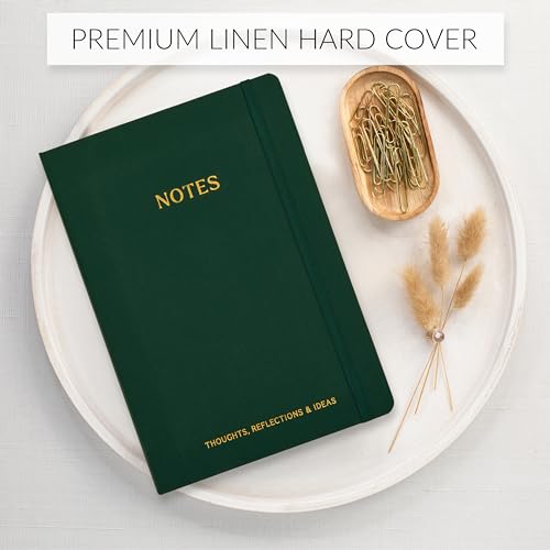 Aesthetic Thick Notebook Journal for Women 7" x 10" - Linen Hardcover