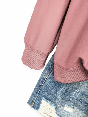 This Mama Prays Sweatshirt Women Christian Mom Shirt Faith-Based Graphic Tee Inspirational Prayer Pullover Top - color: Pink, size: Medium