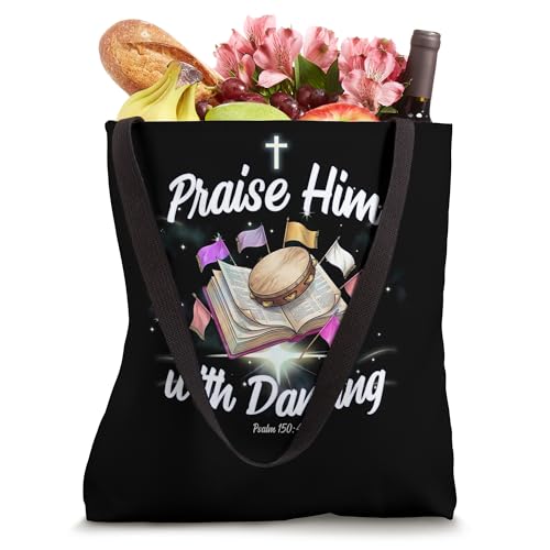 Praise Him with Dancing Christian Worship Dancer Girl Tote Bag