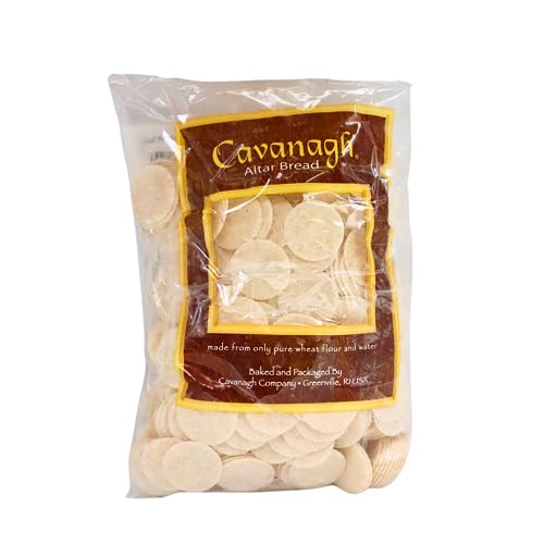 Communion Altar Bread 1 1/8 Whole Wheat 500 Count Cross Design Church Wafers