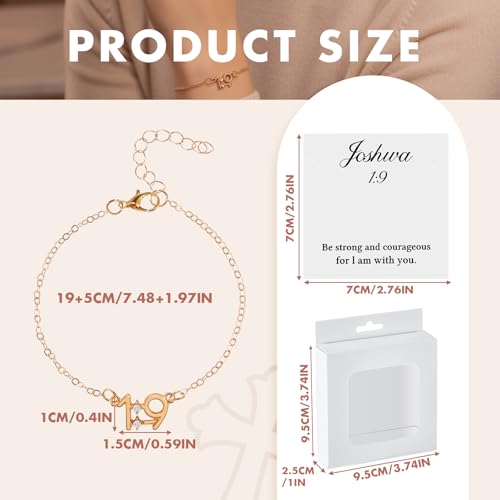 Liliaafar Bible Verse Bracelets for Women Jeremiah Gift Faith Christian Bracelet with Inspirational Card Religious Jewelry - style: Jeremiah 1: 9