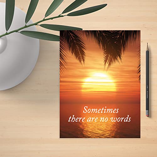 Andaz Press Jumbo Sympathy Card with Envelope, Sorry For Your Loss Card, Sometimes There Are No Words, Pet Loss, Condolences Card with Big Blank Space to Send to Friends, Family, 8.5" x 11", 1-Pack - color: Sometimes There Are No Words