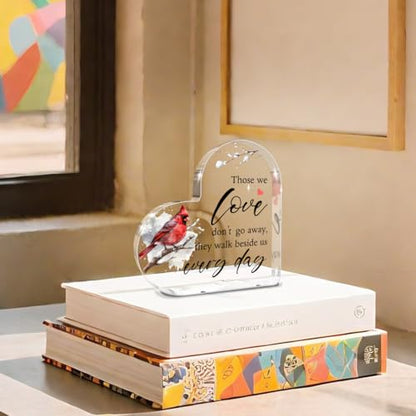 Cardinal Memorial Gifts, Sympathy Gifts for Loss of Loved One, Acrylic Sign - color: These we love