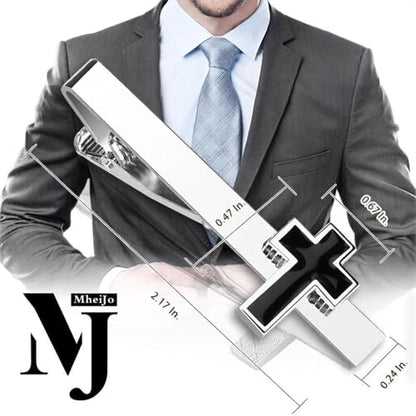 Tie Clips for Men, Mens Tie Clip Silver, Mens Tie Bars, Clip on Tie for Men - color: Silver Tie Clip A