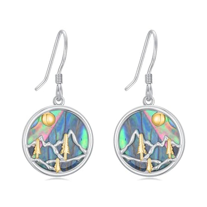 Dorunmo 925 Sterling Silver Mustard Seeds Dangle Earrings for Women Mountains Earrings Hypoallergenic Christmas Jewelry Gifts for Women - style: Mountains-01