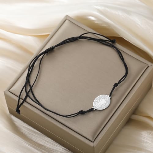 VASSAGO Saint Benedict Medal Bracelet Medalla De San Benito - color: S-B string