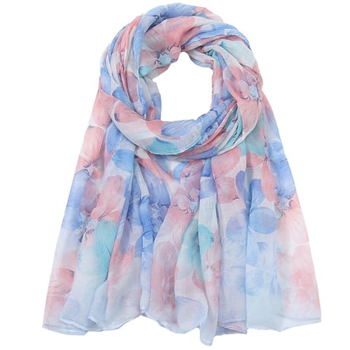 vimate Lightweight Scarf for Women Fashion Head Cover Hijab Cotton Voile Scarf Shawl Wrap for Spring Fall Winter Season - color: F4#.style 70