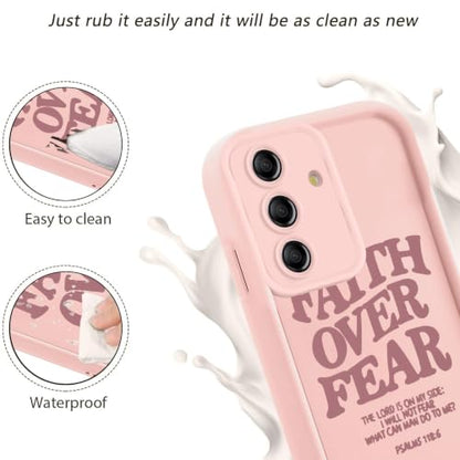 Christian Case for Samsung Galaxy S25, Western Aesthetic Bible Verse Pattern Design God Jesus Phone Cover for Women Men, Soft TPU Protective Shell for Samsung S25 6.2" - color: Pink Bible Verse