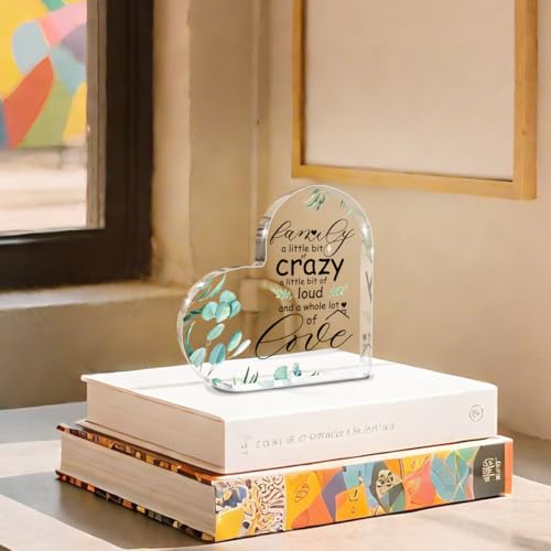 Funny Family a Little Bit of Crazy Acrylic Sign, Inspirational Quotes - color: All kinds of love