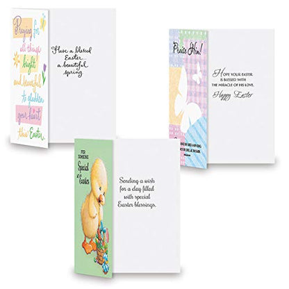 Current Easter Faith Greeting Cards Value Pack - Set of 12 Large 5" x 7", Religious Easter Cards, Inspiring Bible Messages for Christians and Catholics, White Envelopes - color: Faith Pack