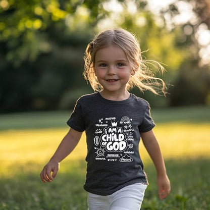 IAM A Child of God Christian Shirts for Kids Toddler Jesus Religious Tee Tops Bible Verse Clothes 2-7 Years - color: Child of God#2, size: 6 Years