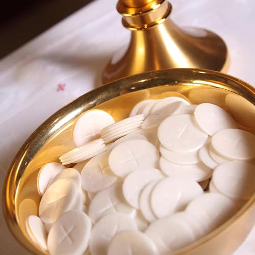 Whole Wheat Altar Bread, Communion Wafers for Mass, Catholic Church Supplies, 1 1/8 Inch, 500 count