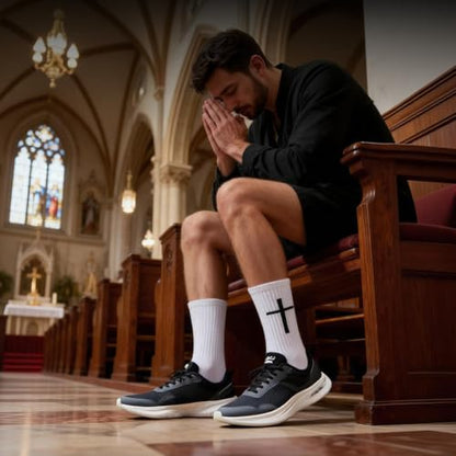 Christian Socks 6 Pairs, Cross Socks, Faith Inspired Religious Socks for Men Women, Church and Everyday Wear