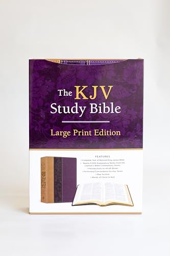 The KJV Study Bible, Large Print [Violet Floret]