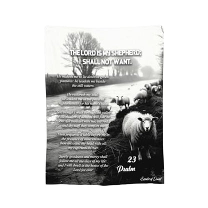 Psalm 23 Gifts Blanket 80"X60" Bible Verses Christian Scripture Bed Throw Blanket Soft Lightweight Cozy Warm Religious Blankets for Kids Teens Men Women - color: Psalm 23, size: 80"x60"