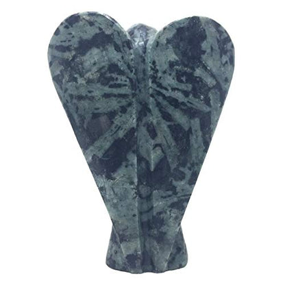 Nelson Creations 2 Inch Chinese Writing Stone Guardian Angel Figurine - color: Chinese Writing Stone