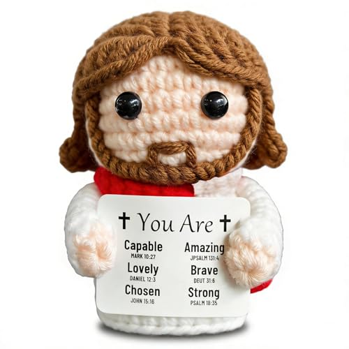 Positive Crochet Jesus Stocking Stuffers for Kids Teens Women Friend