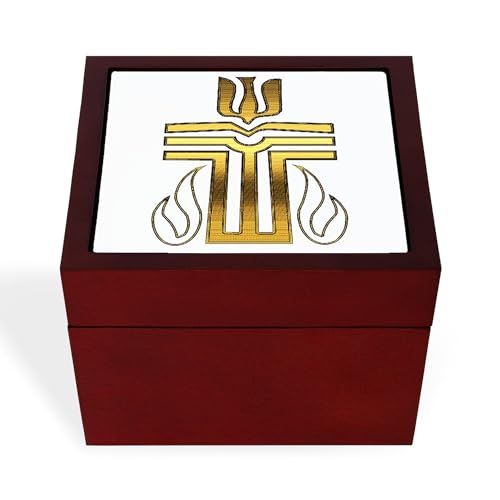 CafePress Presbyterian Cross Memory Keepsake Jewelry Box, 5"x5"x3.75"