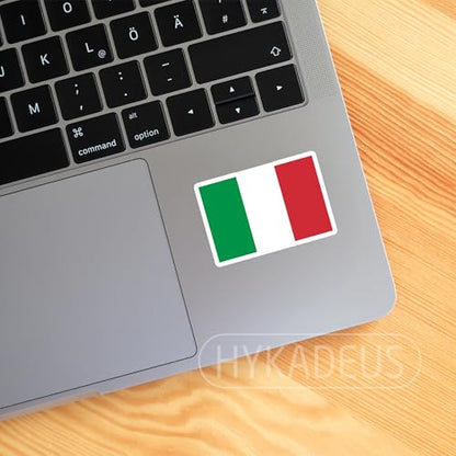 (3Pcs) Italy Flag Sticker – Italian Flag Stickers Vinyl Decal, 3" x 2'' - color: Italy