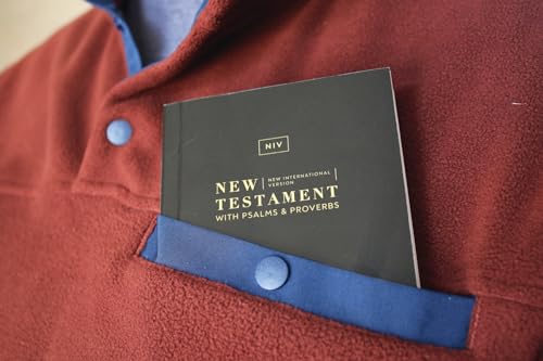 NIV, New Testament with Psalms and Proverbs, Pocket-Sized, Paperback, Black, Comfort Print