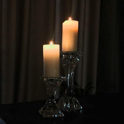 Pillar Candles White 6 Pack, 2.8x4 Inch Unscented Candle - color: White, size: 2.8"x4"