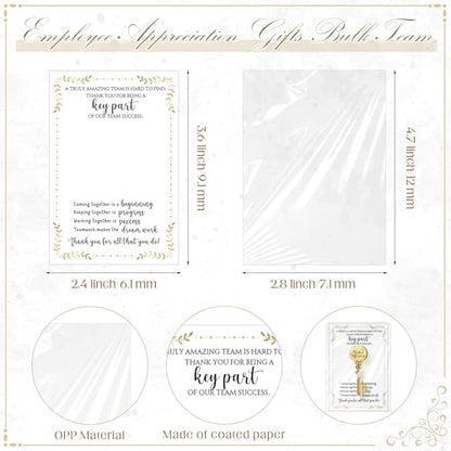 Appreciation Gifts Bulk Key Shape Lapel Pins, 60 Sets, Difference - style: Difference